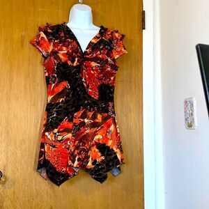 Susan Lawerence top! Size large! Burnt Orange/ Brown! Gorgeous!Any Occasion!